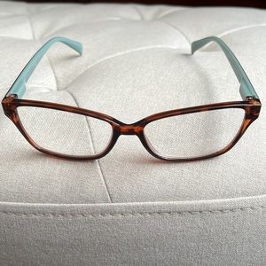 Lulu Guinness LR80 2.0 Full Rim Tortoise/Green Eyeglasses Frame 53-14-135